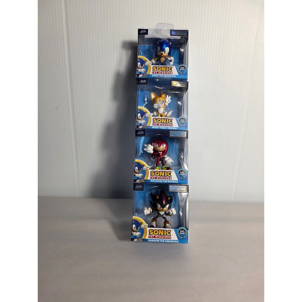 Jada Metalfigs Sonic Hedgehog Die Cast Figures Knuckles Sonic‎ Tails Shadow NEW - Picture 6 of 6